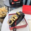 Shop Owner Recommended - Ferragamo Men's Belt, Genuine Imported Full-Grain Calfskin, Reversible Design, 3.5cm Width, Precision Steel Buckle