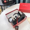 Salvatore Ferragamo Belt, Hong Kong Duty-Free Gift Box (NXP Tag with Authenticity Chip Recognizable on Official Website)