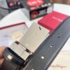 Salvatore Ferragamo Men's Belt, Genuine Imported Embossed Top-Layer Calfskin, Reversible Design, 3.5cm Width, New Minimalist Steel Hardware