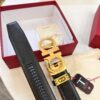 Arrival 🎺🎺 Genuine Photography, Ferragamo Automatic Series Men's Belt, ZP Molded 8-Shaped Beveled Pattern with Stainless Steel Hardware, Business Belt, Imported Xiao Ferragamo Plain Full-Grain Cowhide, Automatic Tooth Slide, Width 3.5 cm