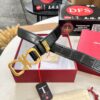 Ferragamo Belt, Hong Kong Duty-Free Gift Box 🎁 (NXP RFID Tag with Official Website Verification, Authentic Anti-Counterfeit Chip)