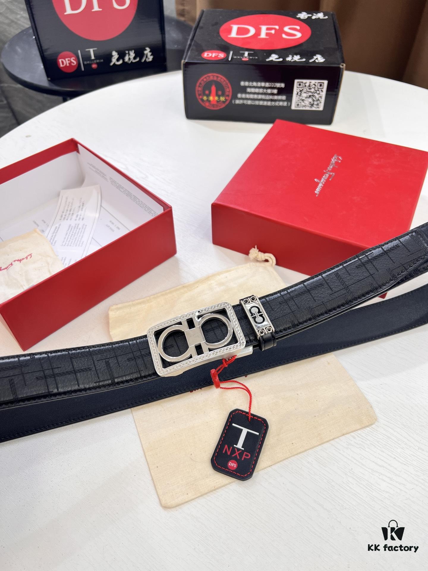 Arrival of FilArgmou Automatic Men's Leather Belt with 8-Shaped Beveled Pattern, Stainless Steel Hardware, and Genuine Woven Top-Grain Cowhide