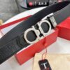 Top-Tier Belt, Hong Kong Duty-Free T Gift Box 🎁 Anti-Counterfeit QR Code Verification, Genuine South African Imported Deer-Grain Calfskin, Double-Sided Texture, 3.8cm Width, Premium Men's Dress Belt