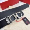 Top-Tier Belt, Hong Kong Duty-Free T Gift Box 🎁 Anti-Counterfeit QR Code Verification, Genuine South African Imported Deer-Grain Calfskin, Double-Sided Texture, 3.8cm Width, Premium Men's Dress Belt