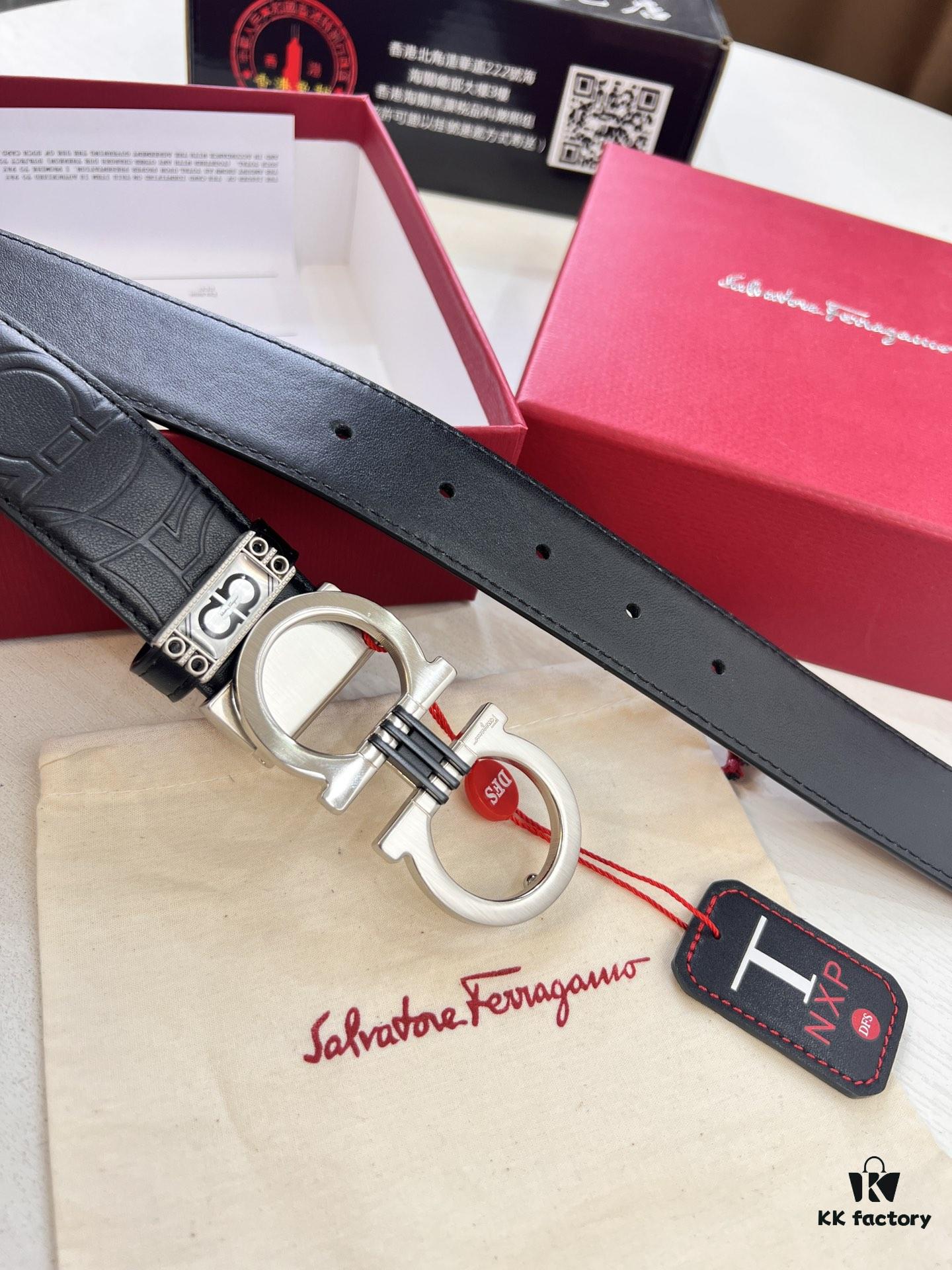 SALVATORE FERRAGAMO Hong Kong Tax-Free T Gift Box (NXP RFID Tag, Authentic Chip Verification)