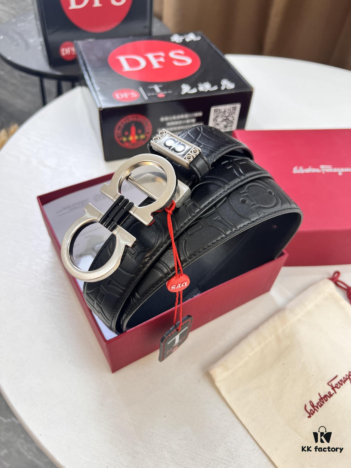 SALVATORE FERRAGAMO Hong Kong Tax-Free T Gift Box (NXP RFID Tag, Authentic Chip Verification)