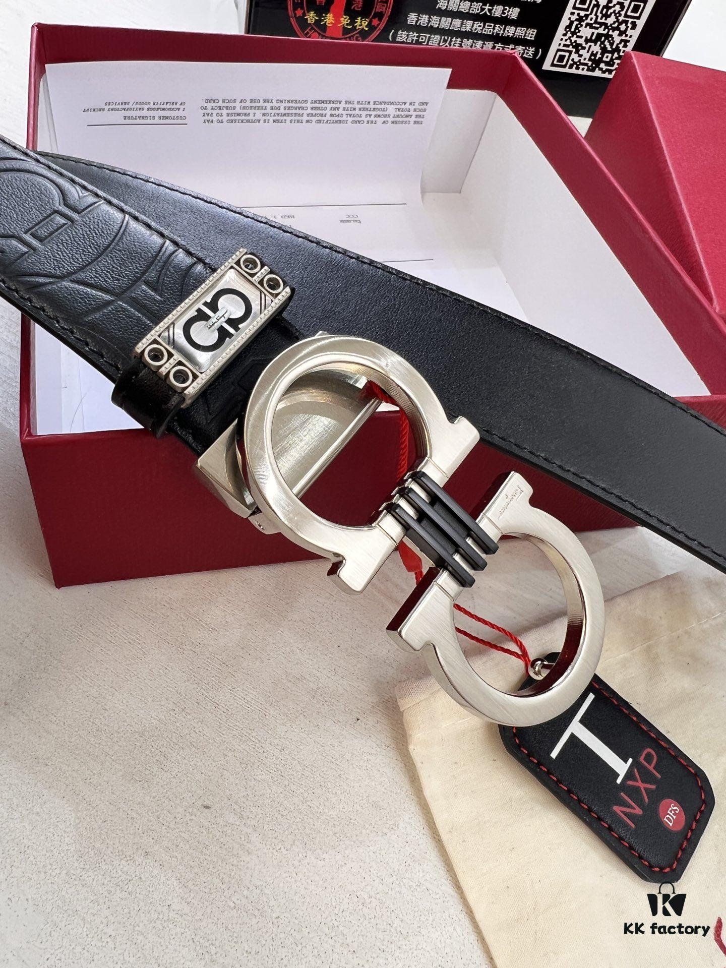 SALVATORE FERRAGAMO Hong Kong Tax-Free T Gift Box (NXP RFID Tag, Authentic Chip Verification)