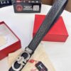 Top-tier Salvatore Ferragamo Belt, Hong Kong Duty-Free T Gift Box, Anti-Counterfeit QR Code Authentication, New '8' Shaped Original Hardware, Precision Craftsmanship, Genuine Logo Steel Stamp, Imported Embossed Top-Grain Calfskin from German OEM Manufacturer