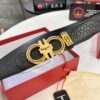 Top-Tier Salvatore Ferragamo Belt, Hong Kong Duty-Free Gift Box, Original 8-Shaped Hardware, Genuine Leather, NFC Chip Enabled