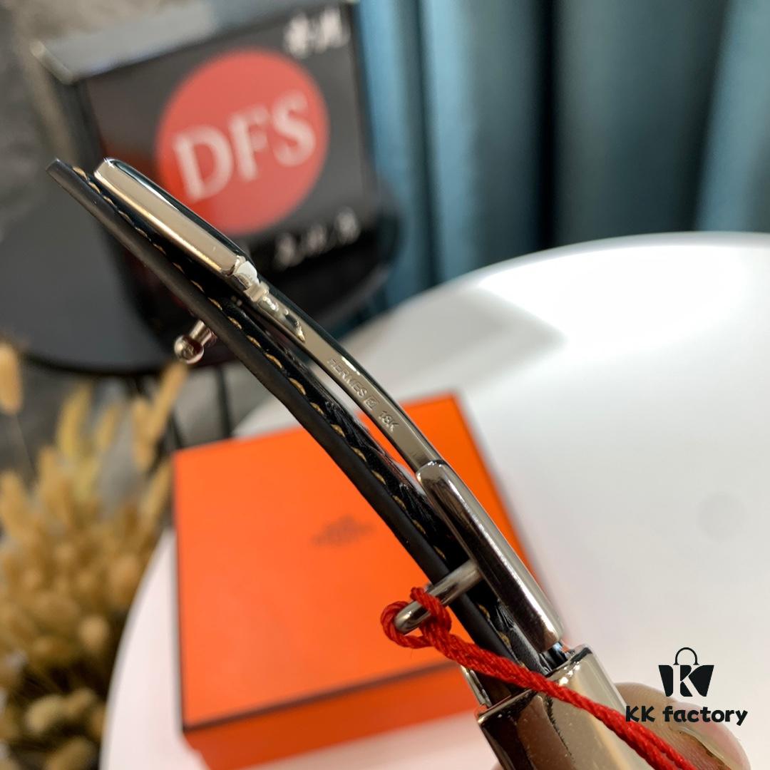 Hermès Men's Belt - Wine Red Fine-Grain Full-Grain Calfskin, 3.8cm Width, Steel Hardware, Authenticity Verified via NXP Chip