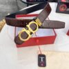 Top-tier Belt, Hong Kong Duty-Free T Gift Box, Anti-Counterfeit QR Code Authentication, Hong Kong SAR Address, New 8-Shaped Authentic Hardware, Precision Polished, Original Mold Logo with Steel Stamp, New Hot Product: Ferragamo