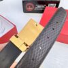 Salvatore Ferragamo Men's Belt, Genuine First-Layer Calfskin with Double-Sided Usage, New Minimalist Stainless Steel Hardware, 3.5cm Width
