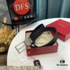 Top-Tier Salvatore Ferragamo Belt, Hong Kong Duty-Free Gift Box, Authenticity Scan Verification, New 8-Shaped Genuine Hardware, 360° Rotatable Logo, Dual-Sided Leather Design