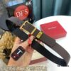 Top-tier Salvatore Ferragamo Belt, Hong Kong Duty-Free Gift Box, Authenticity QR Code Verified, New 8-Shaped Genuine Hardware, 360° Rotatable Logo, Dual-Sided Use, Imported Top-Grade Calf Leather, Adjustable Length