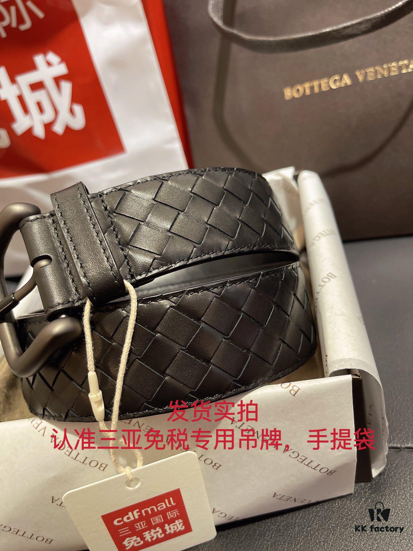 Drop Shipping Real Shot 🌎 Authentic Quality 'Synchronized Gift Set' Bottega Veneta Belt Buckle Classic Series, Imported Calfskin Leather, Counterpart to Store Version, Molded Against ZP