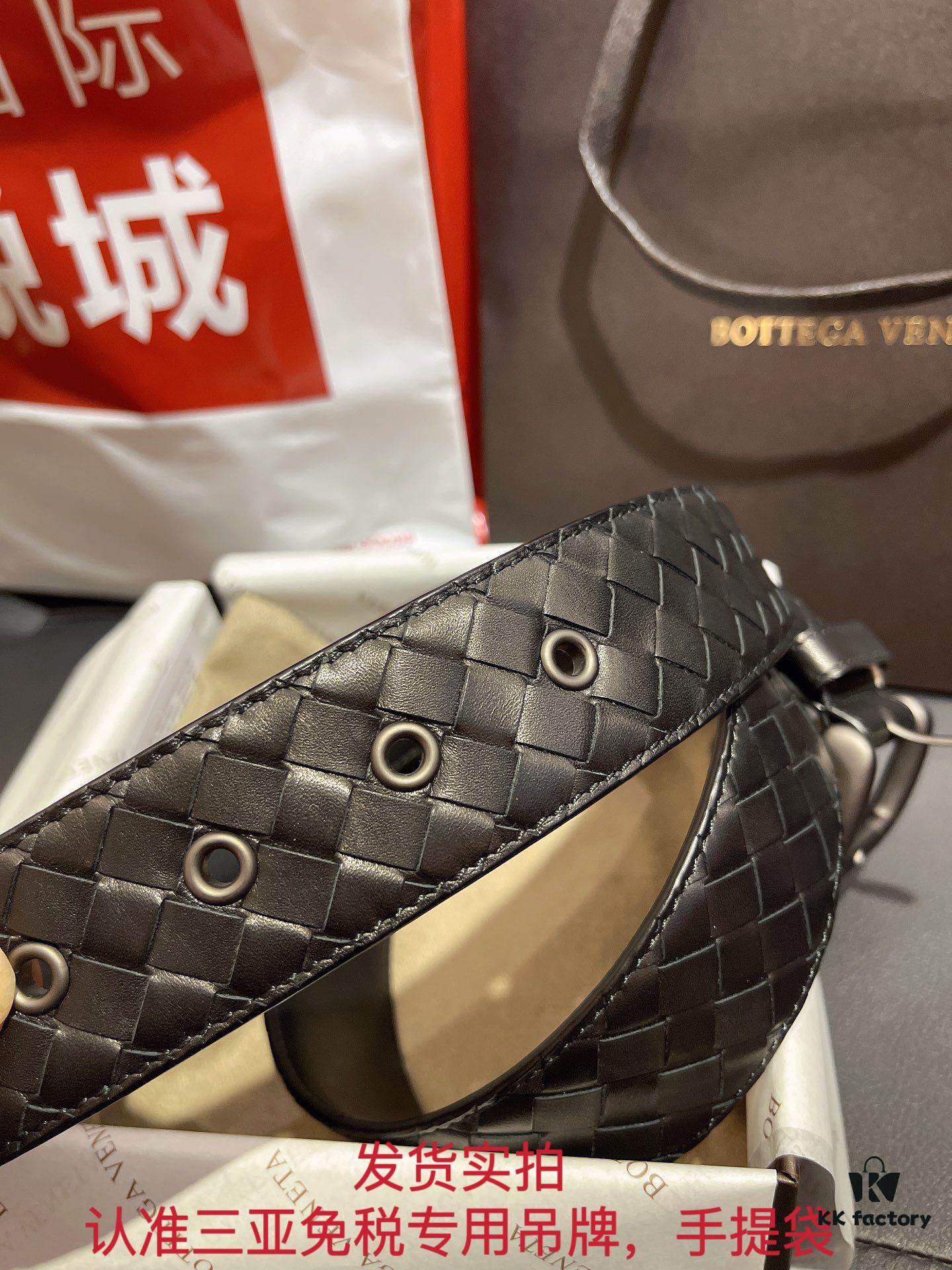 Drop Shipping Real Shot 🌎 Authentic Quality 'Synchronized Gift Set' Bottega Veneta Belt Buckle Classic Series, Imported Calfskin Leather, Counterpart to Store Version, Molded Against ZP