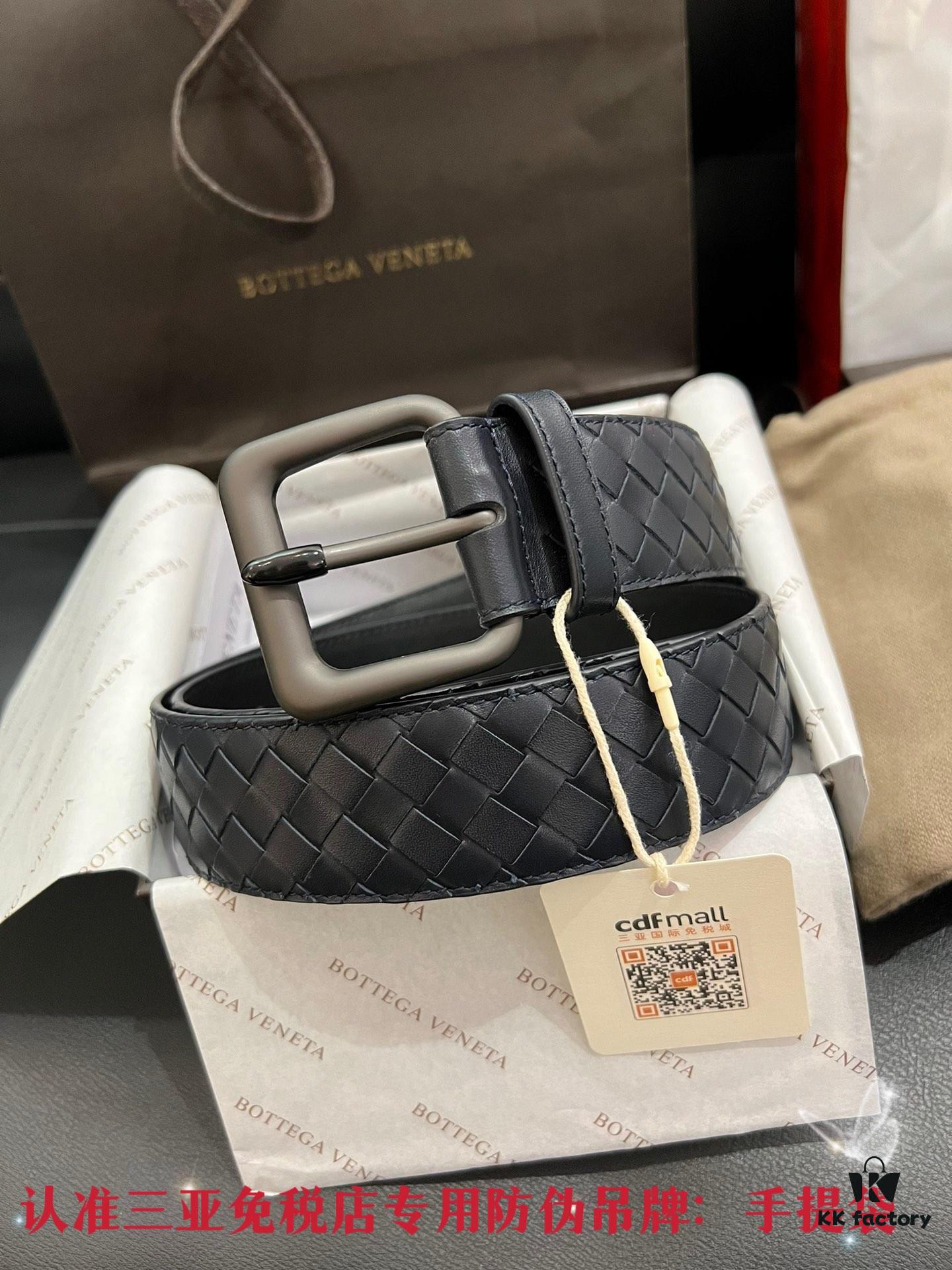 Authentic CDF Sanya Tax-Free (Shipped as Pictured) 【Retail Gift Box】Bottega Veneta BV Classic Series, Imported Calfskin, Retail Edition Match, ZP Blue