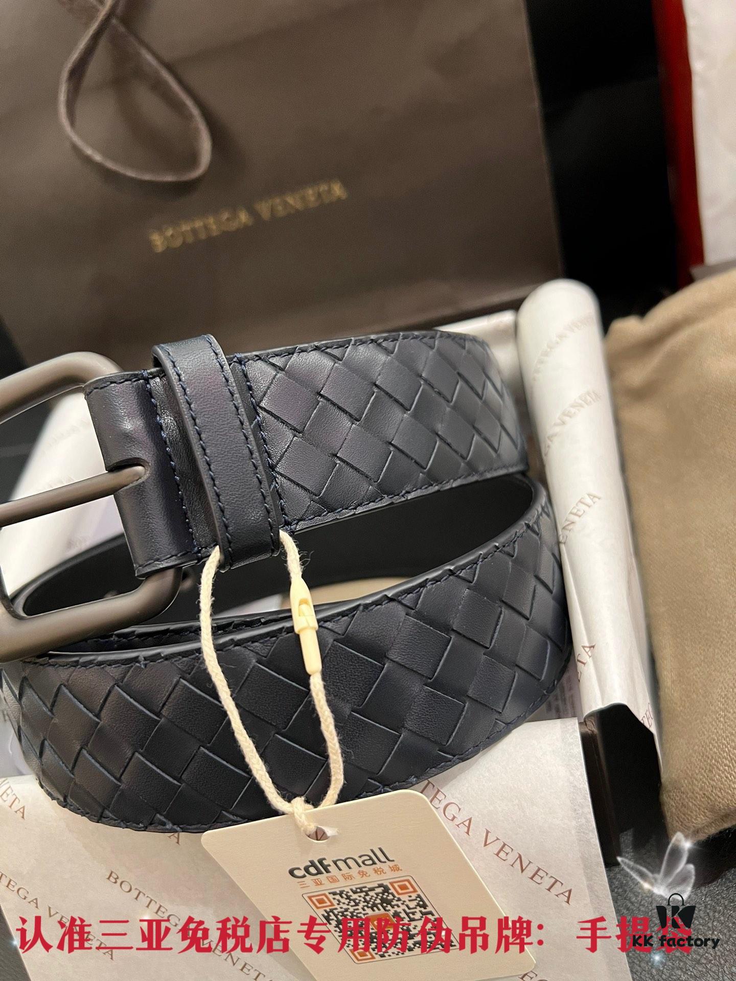 Authentic CDF Sanya Tax-Free (Shipped as Pictured) 【Retail Gift Box】Bottega Veneta BV Classic Series, Imported Calfskin, Retail Edition Match, ZP Blue