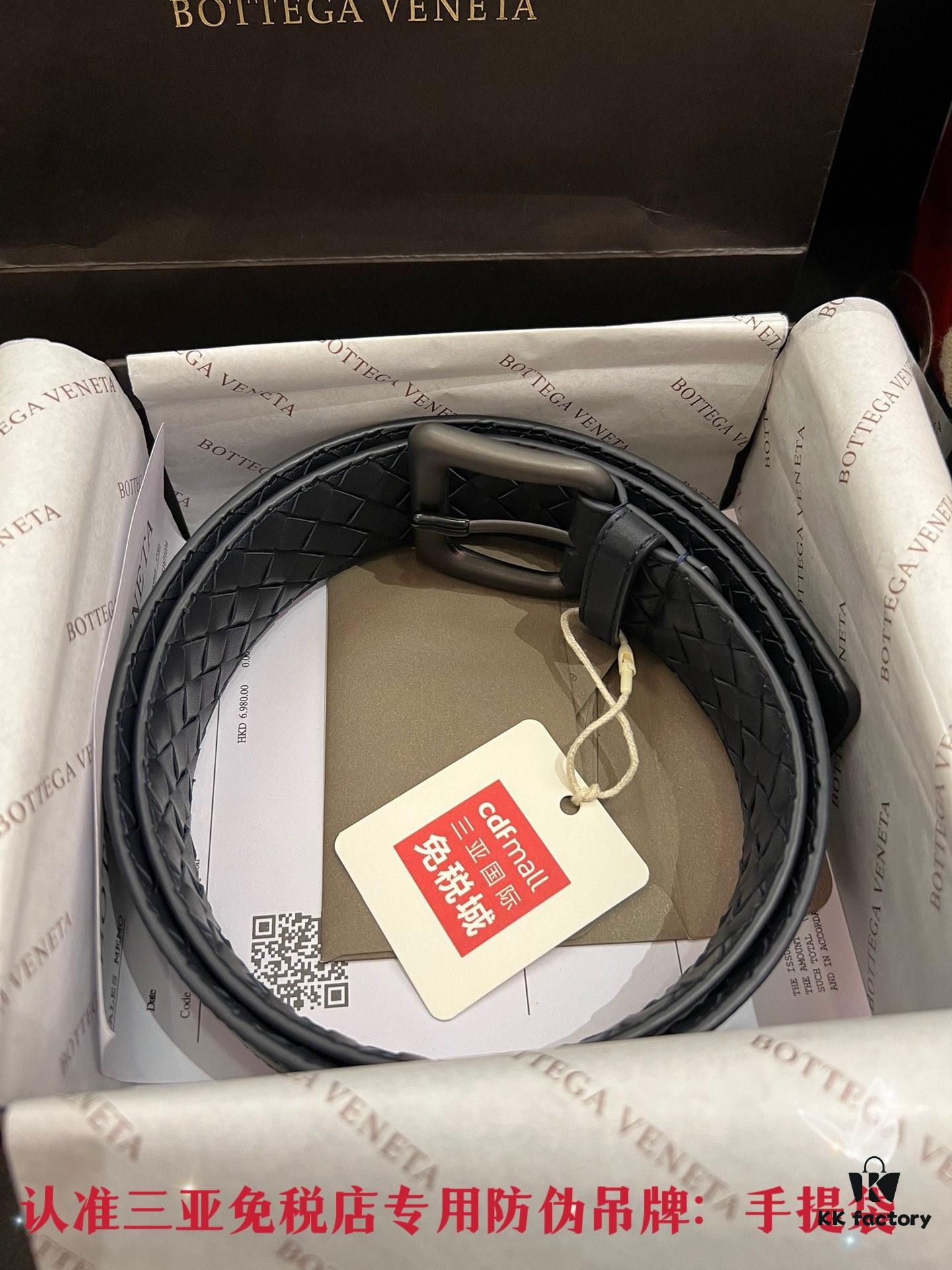 Authentic CDF Sanya Tax-Free (Shipped as Pictured) 【Retail Gift Box】Bottega Veneta BV Classic Series, Imported Calfskin, Retail Edition Match, ZP Blue