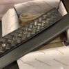 Shipped in Real Shot 🌎 CDF Sanya Tax-Free Genuine Product Level [Retail Gift Box] Bottega Veneta 4.0 Width Original Factory Quality Black Veal Leather