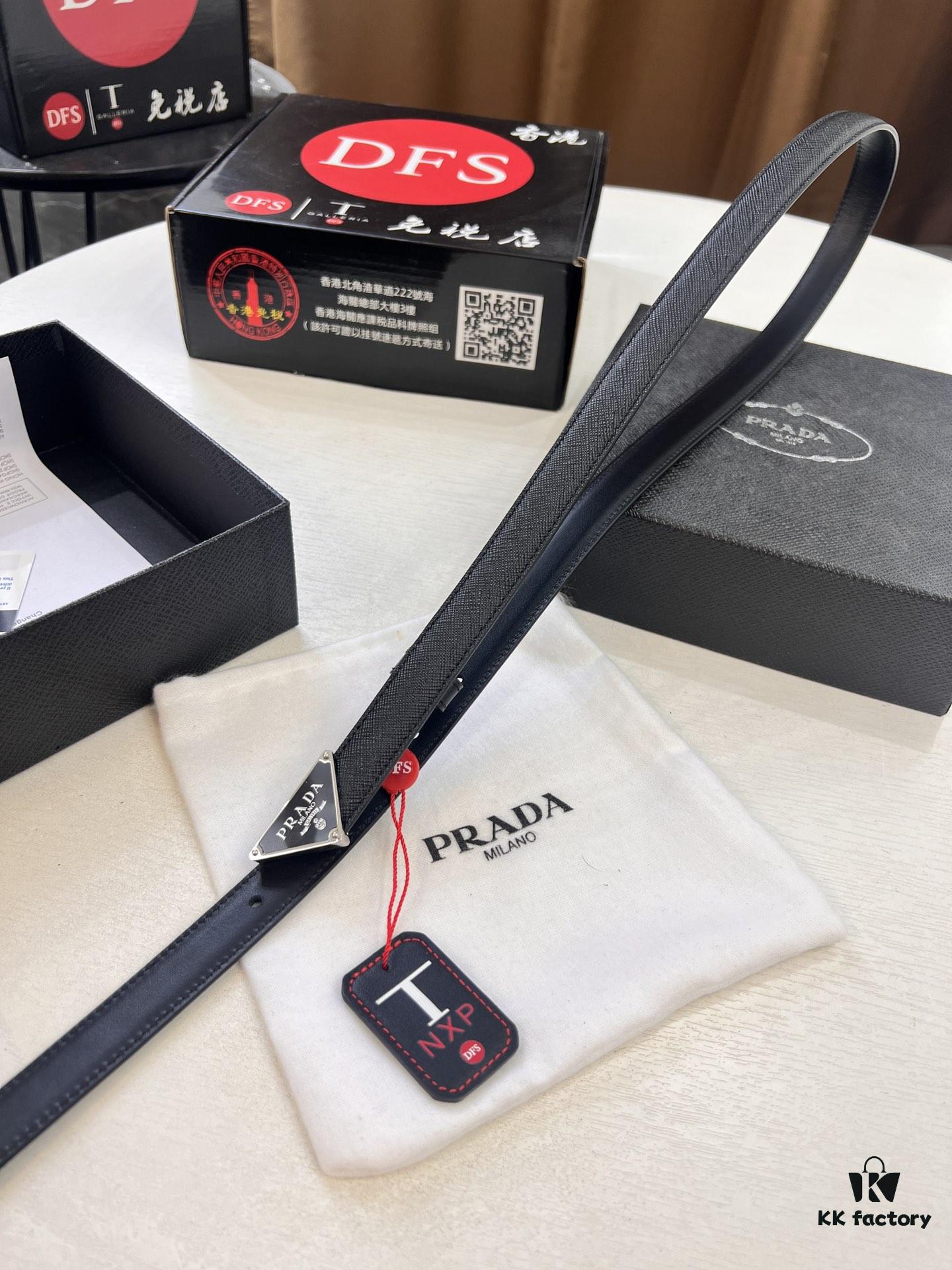 Arrival 🎺🎺 Real Product Photography, Prada Women's Leather Belt, 2021 New Arrival, Pure Steel Injection Buckle, ZP-Synchronized Steel Engraved Logo