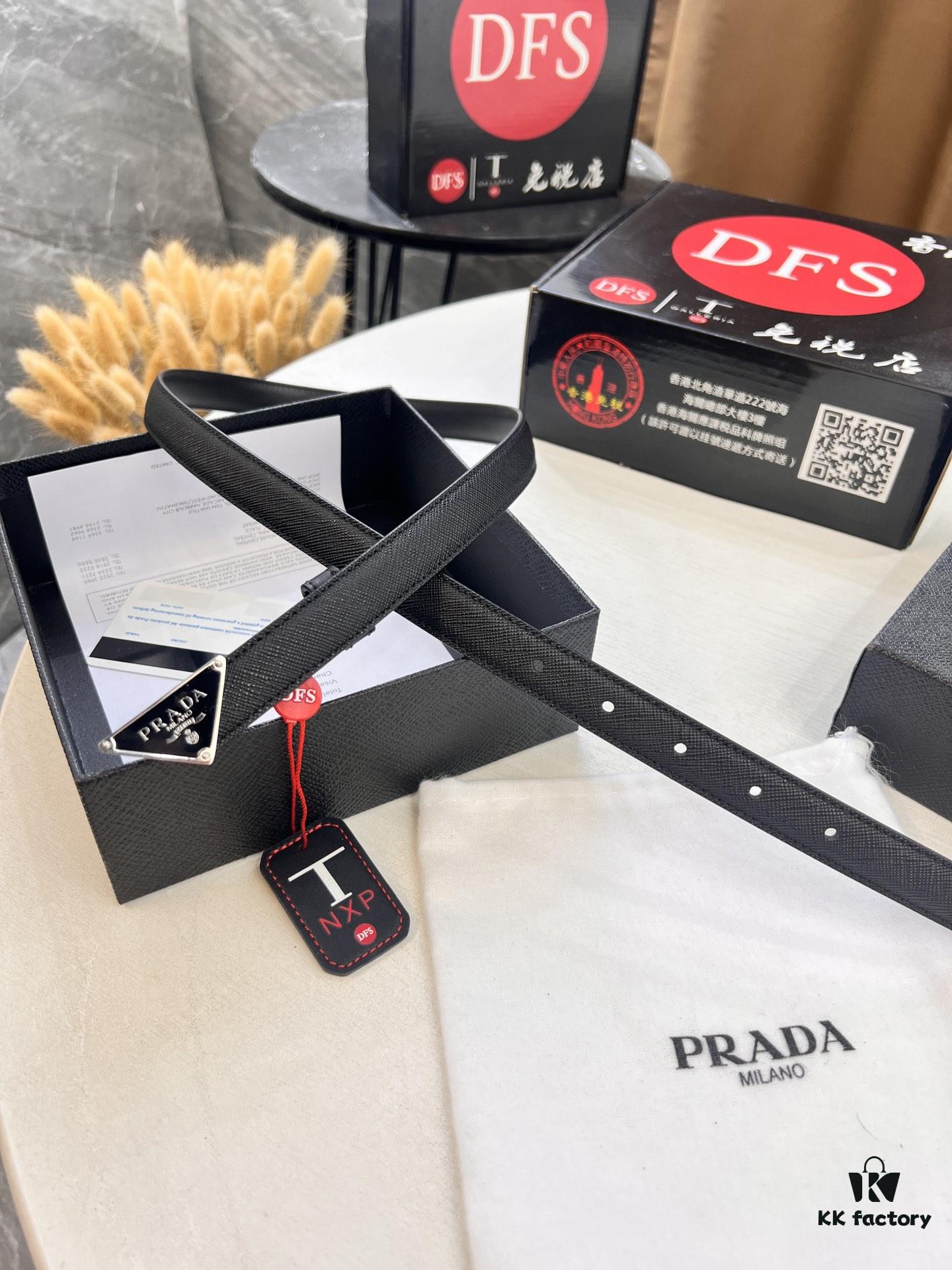Arrival 🎺🎺 Real Product Photography, Prada Women's Leather Belt, 2021 New Arrival, Pure Steel Injection Buckle, ZP-Synchronized Steel Engraved Logo