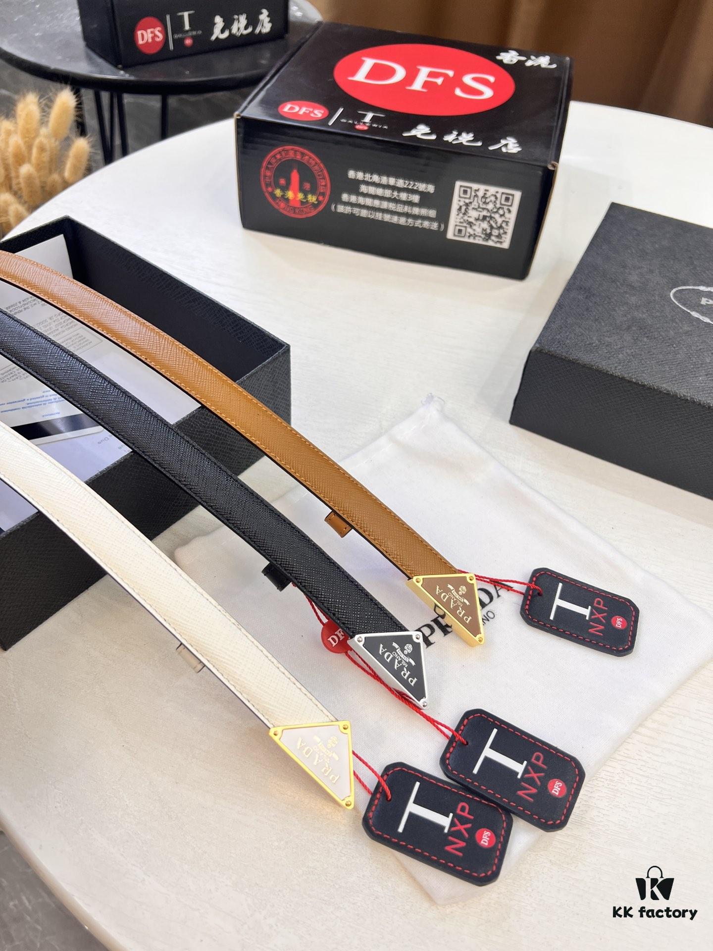 Arrival 🎺🎺 Real Product Photography, Prada Women's Leather Belt, 2021 New Arrival, Pure Steel Injection Buckle, ZP-Synchronized Steel Engraved Logo