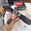 Versace Belt New Model Genuine Leather Soft Feel Reversible Double-Sided Use Medusa Head Embossed Top Layer Cowhide 3.8cm Width Fashion Brand Belt with NXP Anti-Counterfeit Chip