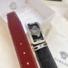 Versace Belt New Model Genuine Leather Soft Feel Reversible Double-Sided Use Medusa Head Embossed Top Layer Cowhide 3.8cm Width Fashion Brand Belt with NXP Anti-Counterfeit Chip