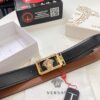 Versace New Style Genuine Leather Belt with Medusa Embossed Full-Grain Leather, 3.8cm Width, Reversible Design, Soft Touch, Stainless Steel Hardware, Authentic Luxury Brand Fashion Accessory