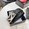 Prada Hong Kong Duty-Free Gift Box Genuine Leather Belt with Anti-Counterfeit Verification