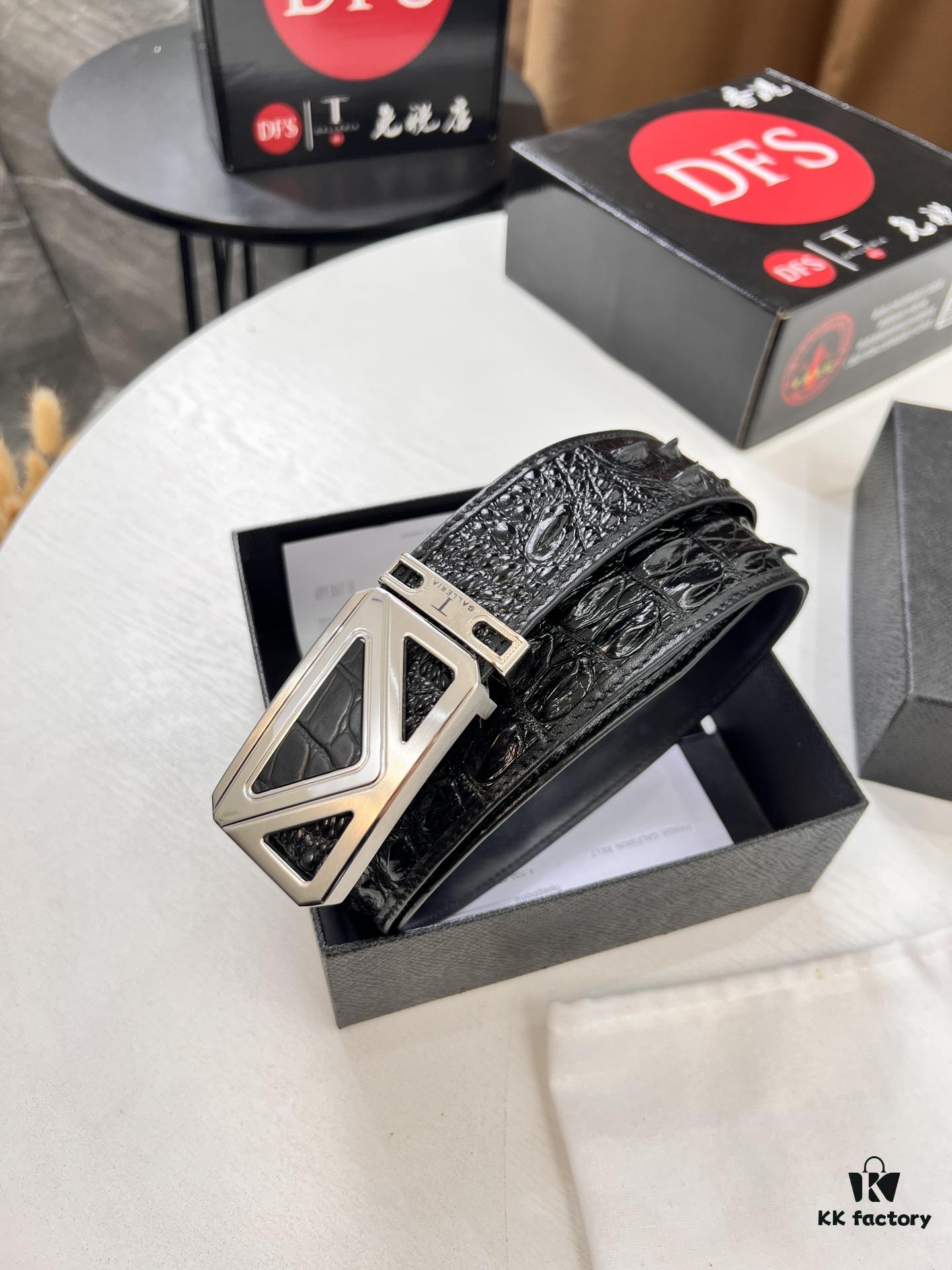 Prada Hong Kong Duty-Free Gift Box Genuine Leather Belt with Anti-Counterfeit Verification