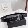 Q170 Sanya Tax-Free Genuine Latest Packaging Gift Box: Prada Original Quality Belt, 3.5cm Width