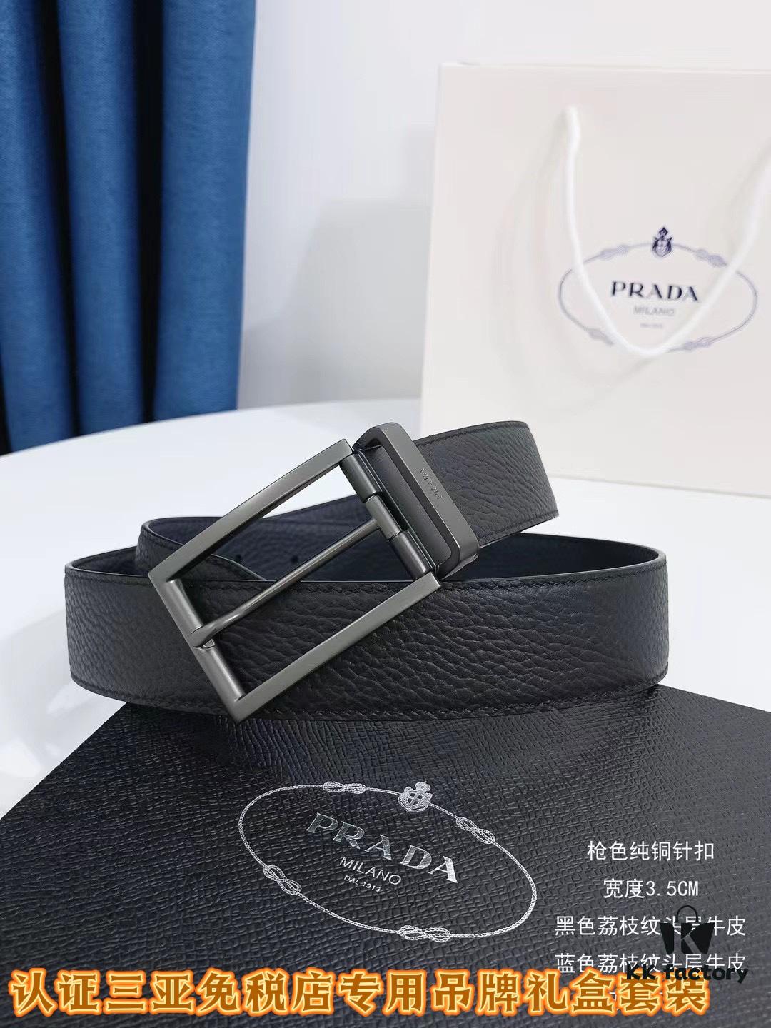 Q170 Sanya Tax-Free Genuine Latest Model Packaging Gift Box: Prada Original Batch Goods, Width 3.5cm