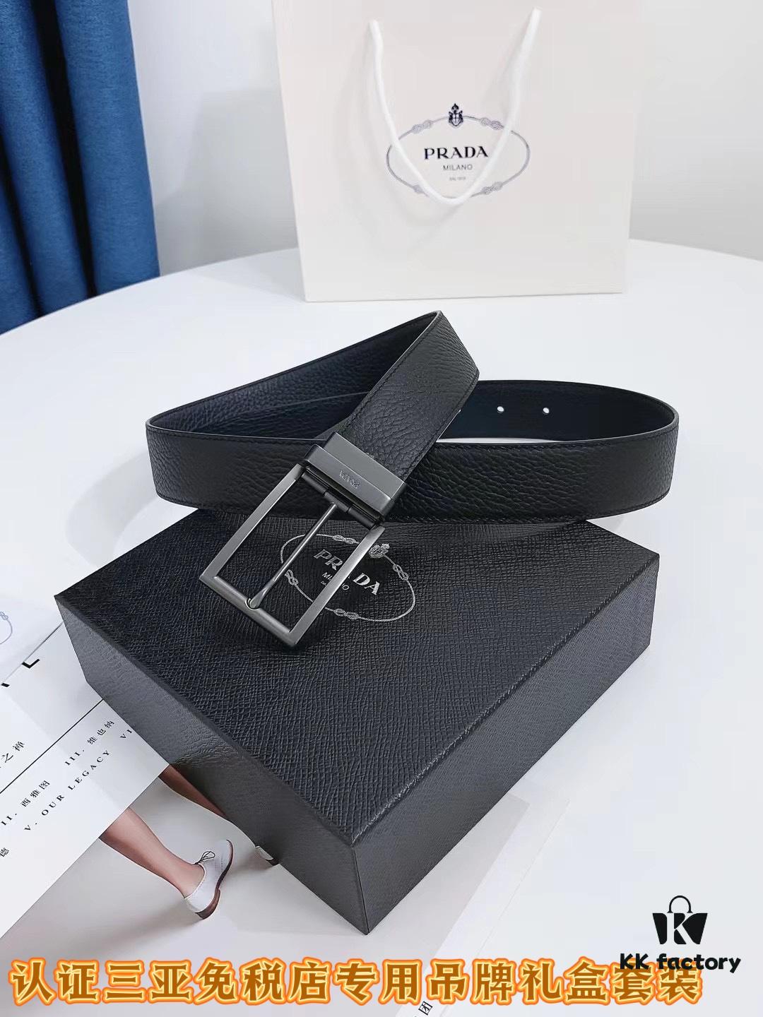 Q170 Sanya Tax-Free Genuine Latest Model Packaging Gift Box: Prada Original Batch Goods, Width 3.5cm