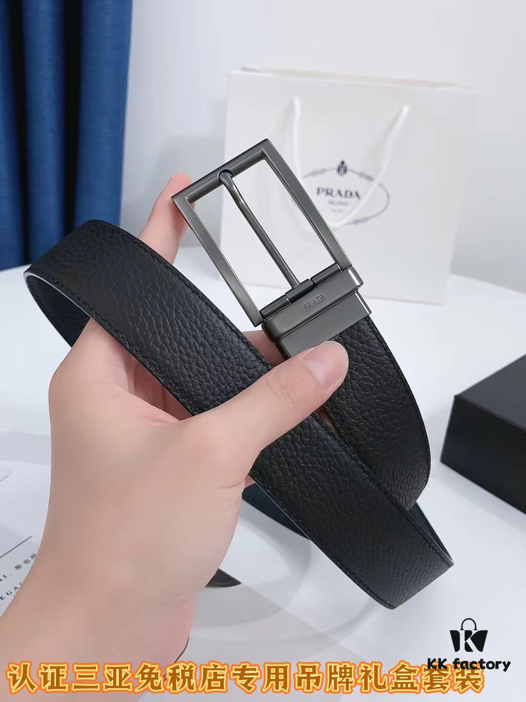 Q170 Sanya Tax-Free Genuine Latest Model Packaging Gift Box: Prada Original Batch Goods, Width 3.5cm