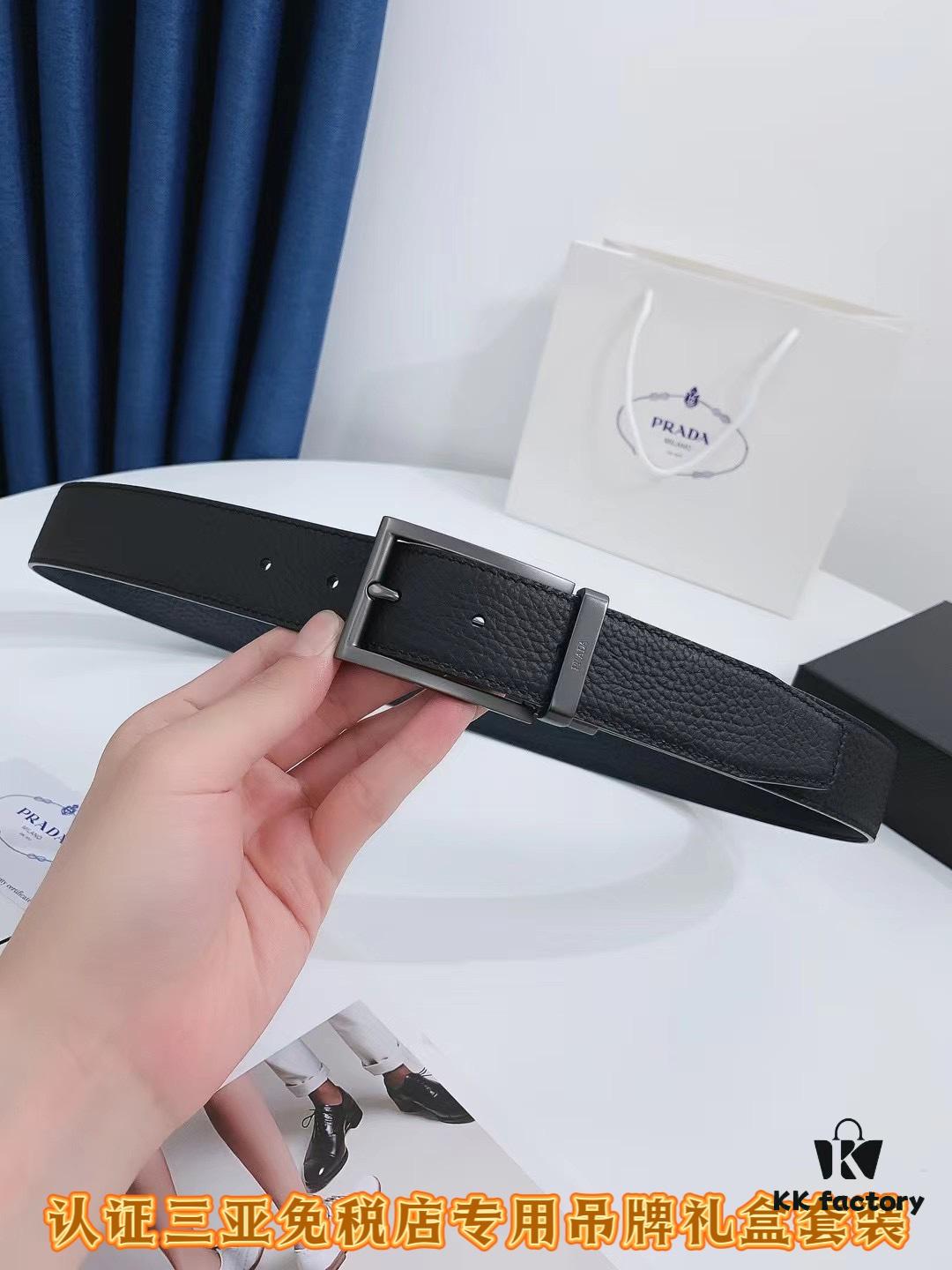 Q170 Sanya Tax-Free Genuine Latest Model Packaging Gift Box: Prada Original Batch Goods, Width 3.5cm