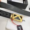 Prada Hong Kong Duty-Free Gift Box Genuine Leather Belt with Anti-Counterfeit Certification