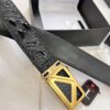Prada Hong Kong Duty-Free Gift Box Genuine Leather Belt with Anti-Counterfeit Certification