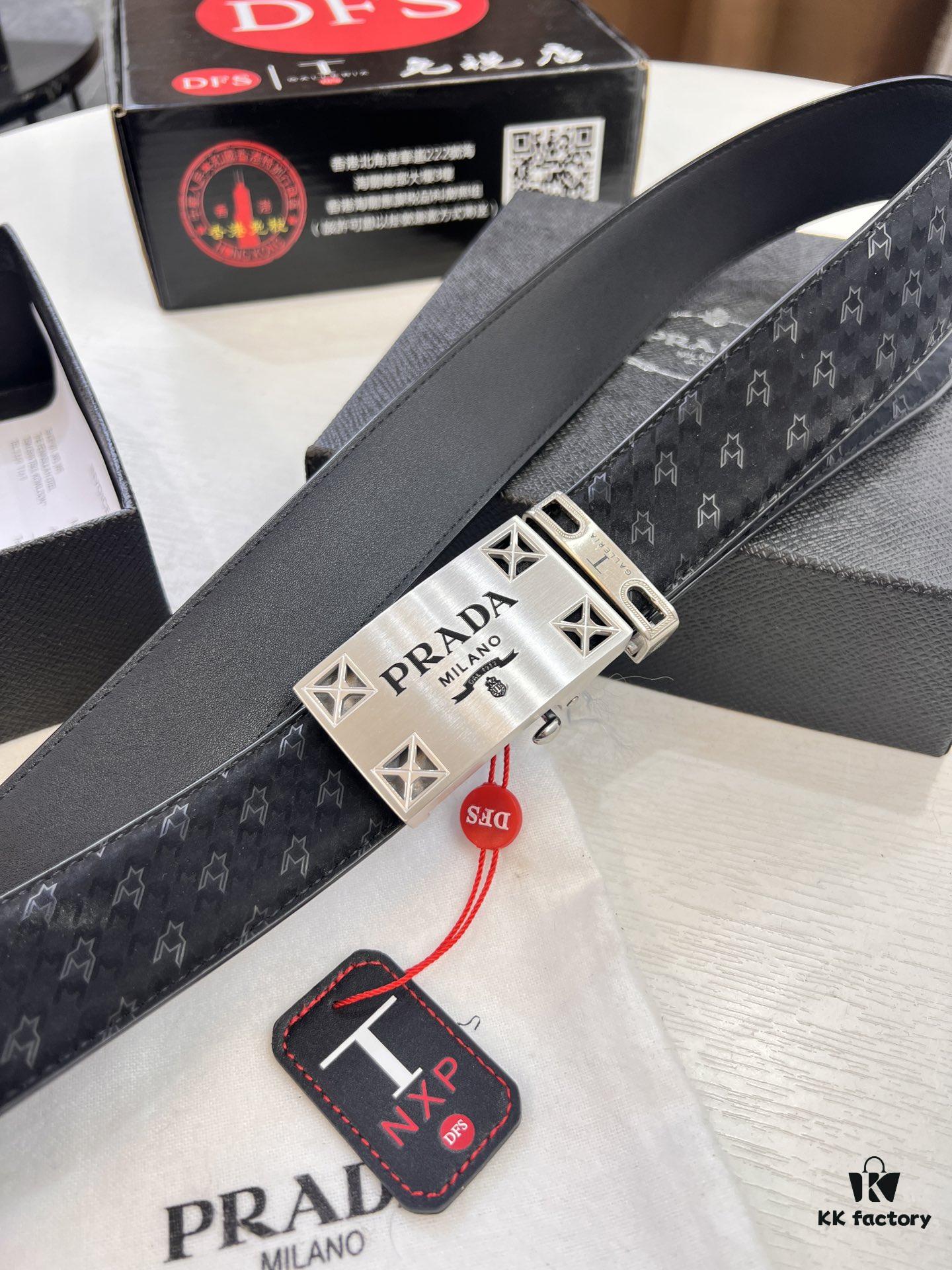 Top-Quality Original Leather Belt, Hong Kong Duty-Free T Gift Box (NXP Hangtag with Authenticity Chip Recognizable on Official Website)