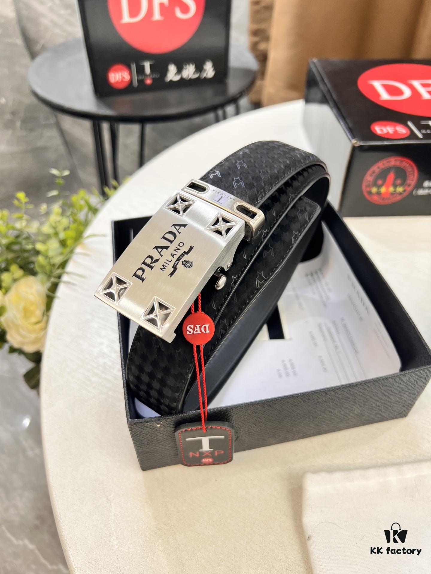 Top-Quality Original Leather Belt, Hong Kong Duty-Free T Gift Box (NXP Hangtag with Authenticity Chip Recognizable on Official Website)