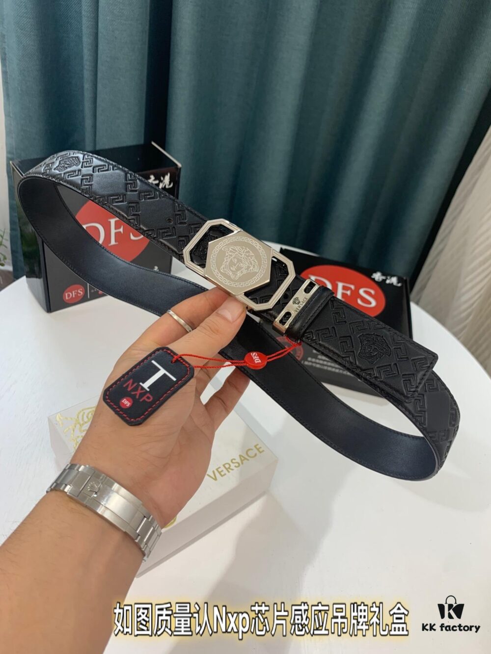 Versace Belt 2021 New Arrival Genuine Top Quality First-Layer Calfskin with Medusa Head Embossing, Fashionable Brand Style, Soft Leather Texture, Precision Stainless Steel Medusa Buckle, 3.8cm Width