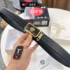 Versace Automatic Buckle Belt, Custom Embossed Top Grain Imported Leather, Fine Calfskin with Automatic Slide Rail, 3.5 cm Width