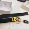 Versace Belt 2023 New Arrival Genuine Top Grain Calfskin Leather with Medusa Head Embossing, Fashion Luxury Brand Belt for Men, Soft Leather Texture, Precision Stainless Steel Hardware, 3.8cm Width