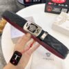 Versace Belt 2023 New Arrival Genuine Top Grain Calfskin Leather Belt with Medusa Head Embossing and Stainless Steel Hardware, 3.8cm Width, Luxury Fashion Brand Belt