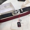 Versace Belt 2023 New Arrival Genuine Top Grain Calfskin Leather Belt with Medusa Head Embossing and Stainless Steel Hardware, 3.8cm Width, Luxury Fashion Brand Belt