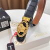 Versace Belt 2023 New Arrival Genuine Top Grain Calfskin Leather Fashion Designer Belt with Medusa Head Embossed Stainless Steel Buckle Dual-Sided Wear 3.8cm Width