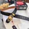 Versace Belt 2023 New Arrival Genuine Top Grain Calfskin Leather Fashion Designer Belt with Medusa Head Embossed Stainless Steel Buckle Dual-Sided Wear 3.8cm Width