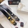 Versace Belt 2023 New Arrival Genuine Top Grain Calfskin Leather Fashion Designer Belt with Medusa Head Embossed Stainless Steel Buckle Dual-Sided Wear 3.8cm Width