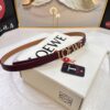 Loewe Hong Kong Duty-Free T Gift Box 🎁 Anti-Counterfeit Scan Authentication, Genuine Stainless Steel Hardware, Women's Exclusive Fashion Belt